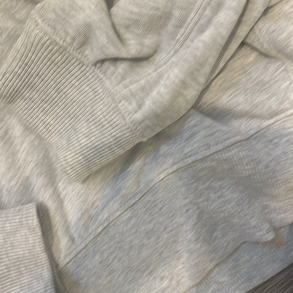 Lou and Grey light gray three quarter zip sweatshirt light weight - Picture 4 of 4